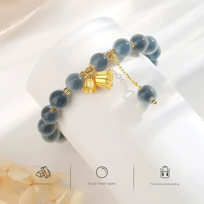 ARPOLINE Agate Beaded Bracelet Women's-2