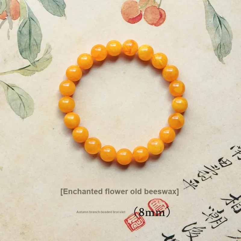 FANGYUANXIAOFU Beeswax Bracelets Women's-12