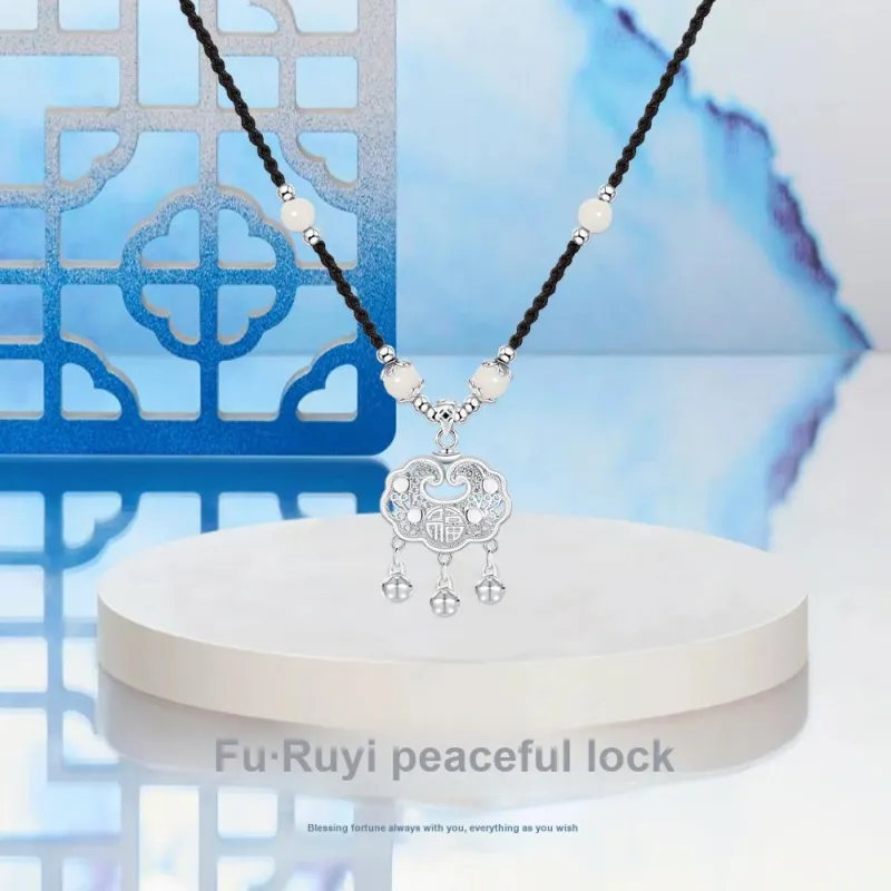 NUSQ Sterling Silver Necklaces Women's-2