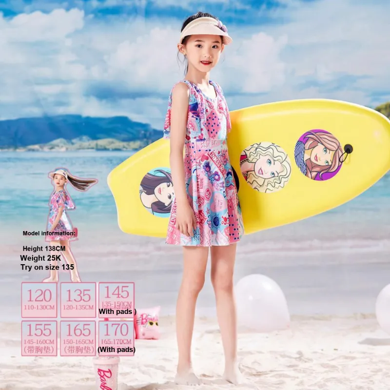 Barbie Princess Two Piece Swimsuit Women's-3