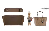 Tote30 Brown Shoulder Pads+Brown Liner+Brown Bunny Doll