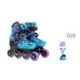 Lock Wheel Style Blue Exclusive Clothing Sets[Color Helmet+Turtle Protective Gear+Mesh Bag]