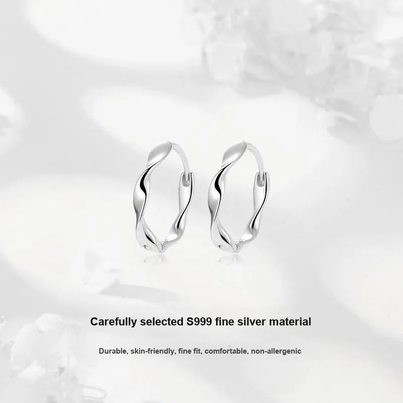 MISS TOOYA S999 Fine Silver Earrings Women's-2