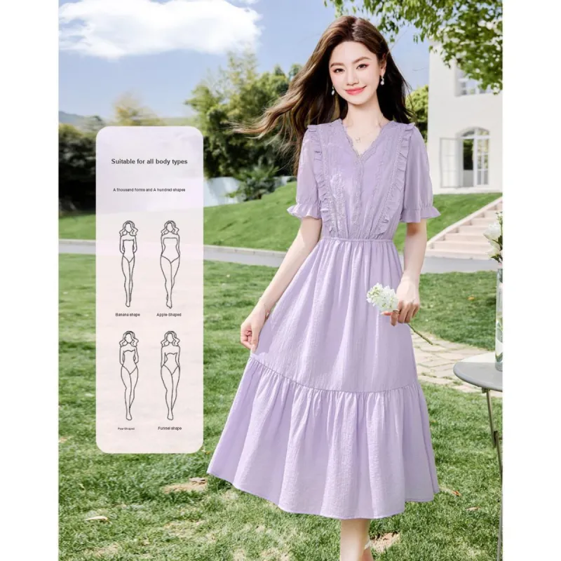 Like The Age Of Water Short Sleeved Dress Women's-2