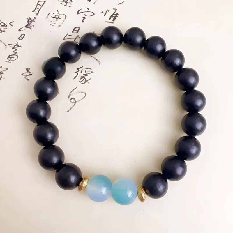 JUANLAN Ebony Wooden Bracelets Unisex-4