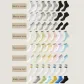 Men's Short Socks 7 Pack Gift Box Set (2 Black, 2 White, 3 Gray)
