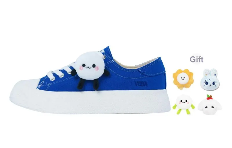 VOBA Cushioning Coverage Balance Support Abrasion Resistant Lightweight Slip Resistant Low Top Canvas Shoes Unisex-30