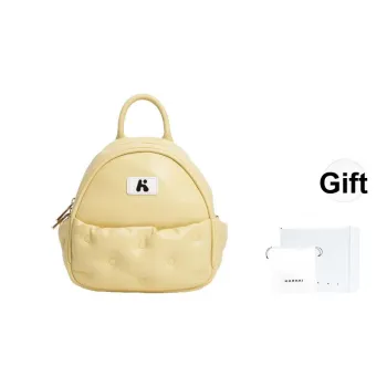 Karkki Sheepskin Backpack Women's Vanilla Yellow