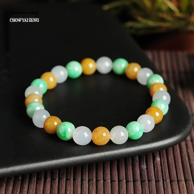 CHOW TAI SENG Glutinous Jade Jadeite Bracelets Unisex-2