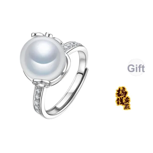 Luxury Beads Pearl Rings Women's