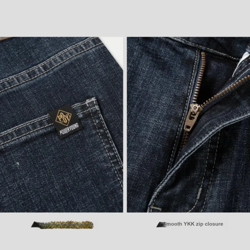 HLA Jeans Men Blue Gray Denim Gradient Dark 3A-4