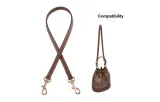 Coach 24 Snowflake 1.1cm Width Dark Brown Litchi Grain Gold Buckle 65cm