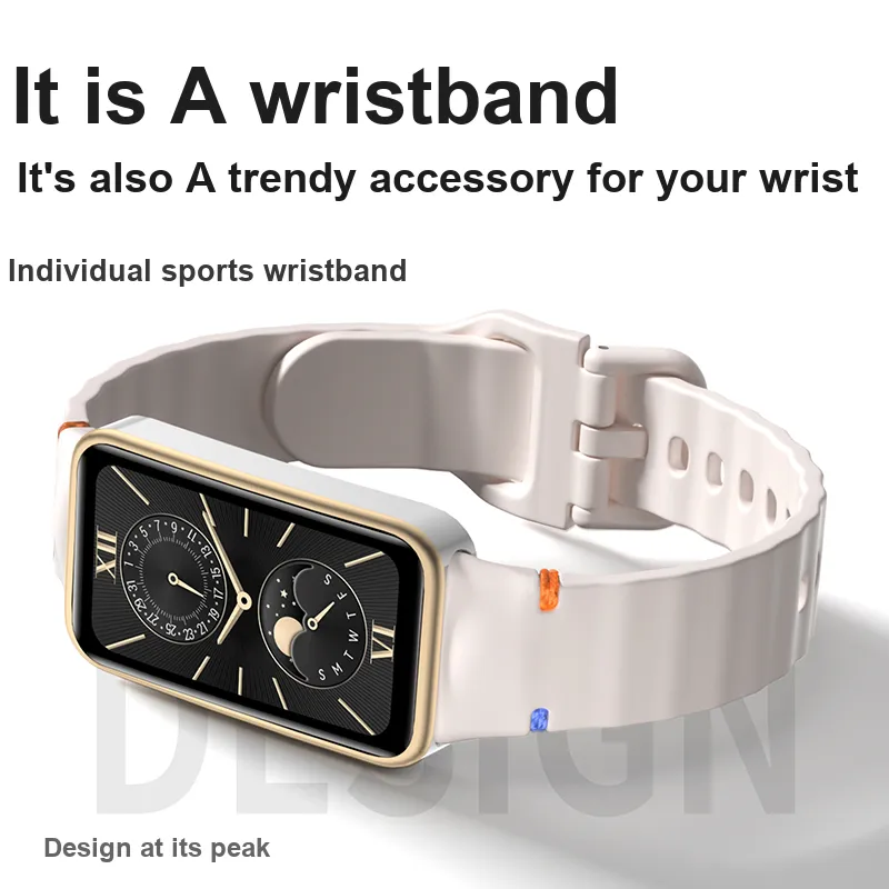 IBOANN Watch Bands Huawei Compatibility 206mm Silicone Material-16