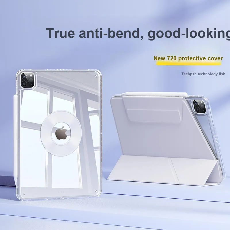 WOKESHI Acrylic Material 3+Y Support Fully Enclosed Available For IPad Tablet Protective Cases-4