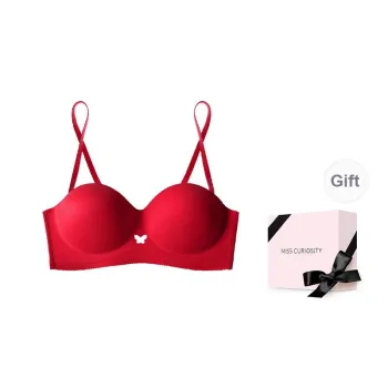 MISS CURIOSITY Bra Women's Gift Box Set Red Velour