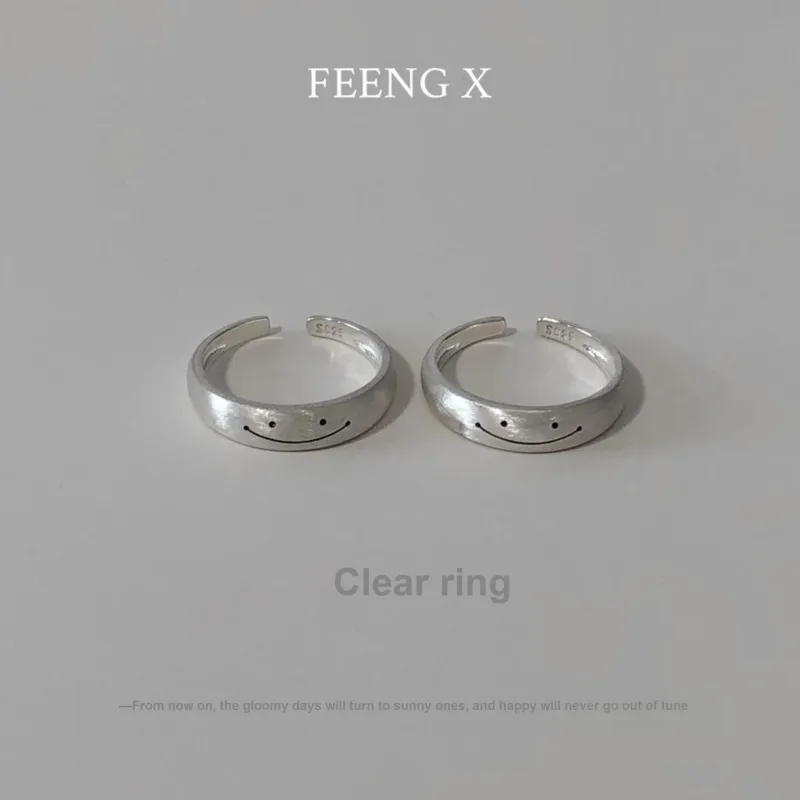 FEENG X 925 Sterling Silver Rings Unisex-1