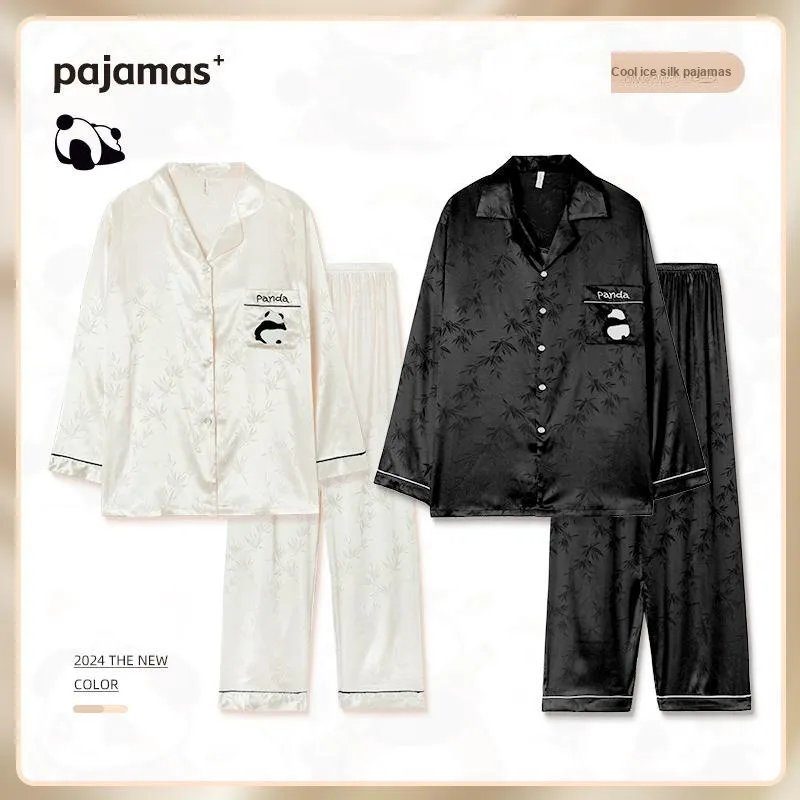 O'MESIK Pajama Set Unisex Black White-1