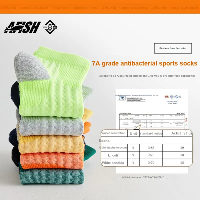 AFISH Ankle Socks Men's Box 5 Pack-3