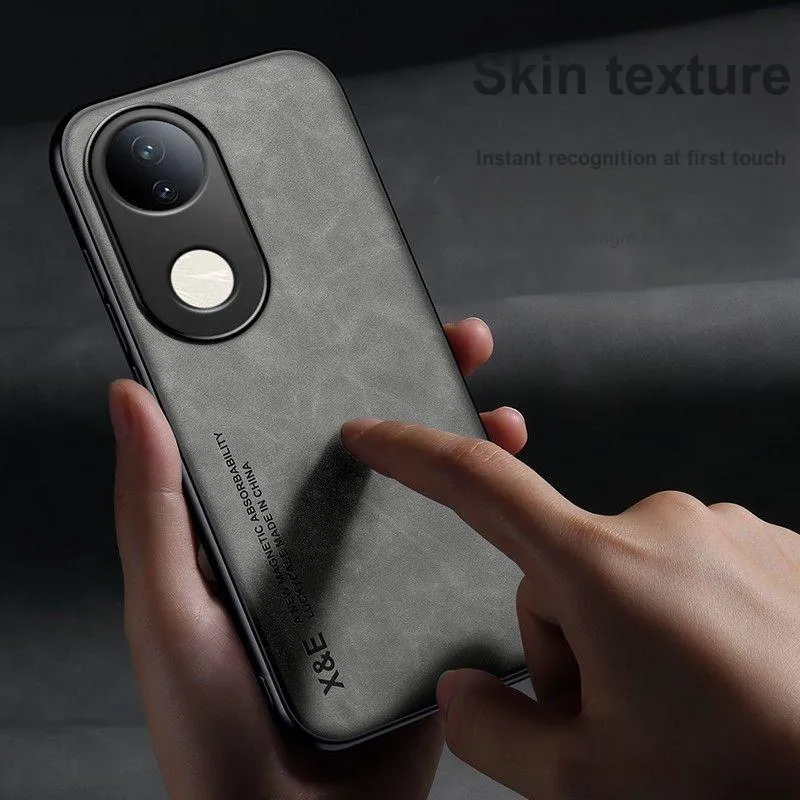 HUAZHONGBAO Leather Material Yangba Leather Magnetic Phone Cases Compatibility  Vivo S20/S19/S18/18 Pro/S17/S16-3