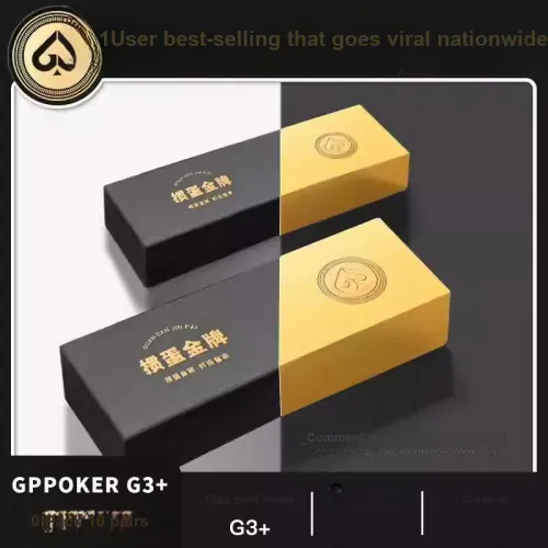 GPPOKER Egg Golden Medal G3+ Poker Cards