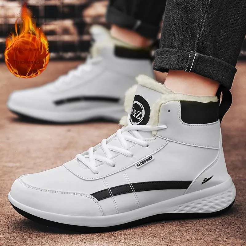 Kuding Full-Coverage Warm Slip-Resistant Water-Resistant Cushioning Skateboard Shoes Men's-2