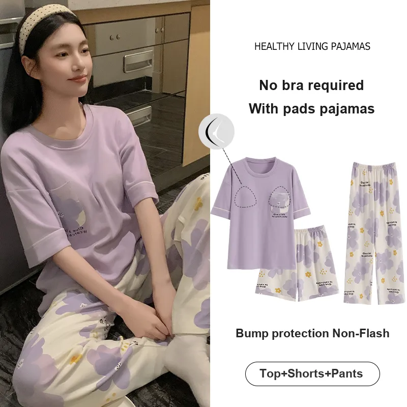 FENTENGCARE Pajama Set Women's Violet-5
