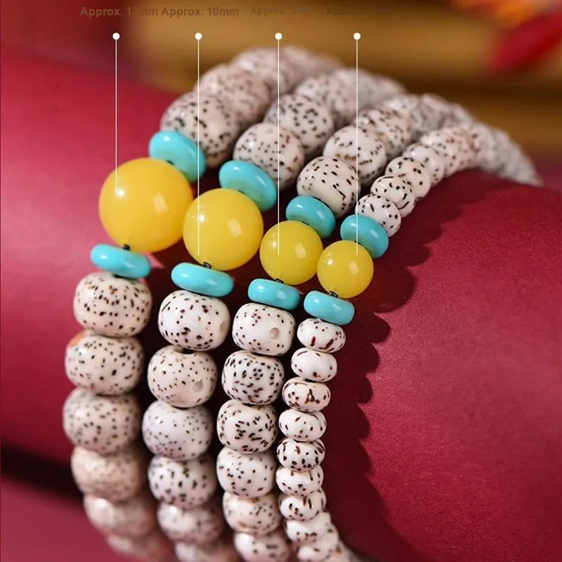 JIUHUASHAN Star Moon Bodhi Seeds Bracelets Unisex-7