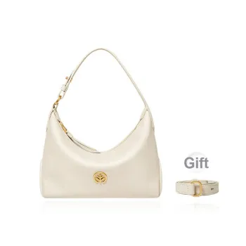 BAGTREE Vegetable Tanned Cow Leather Underarm Portable Crossbody Bag, Shoulder Bag Trumpets Women's Multicolor