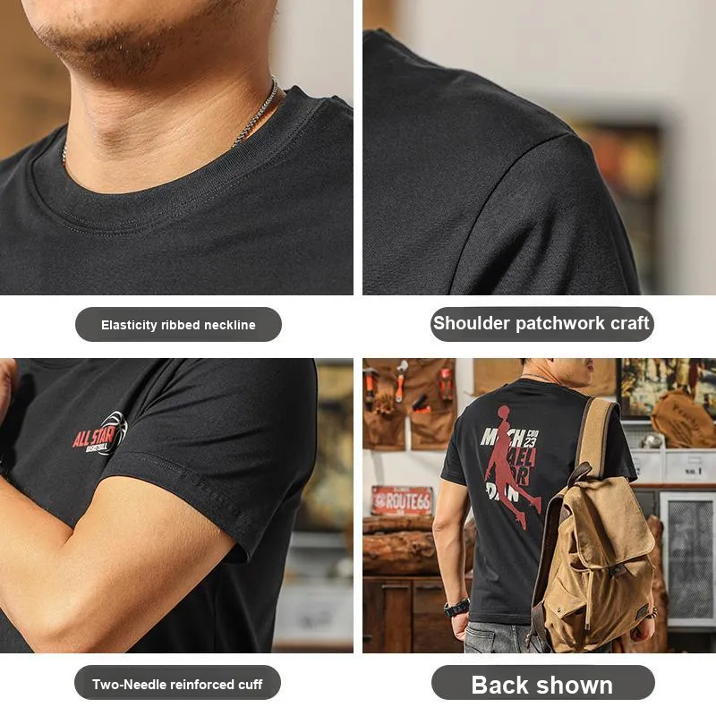 Seasonal Words T Shirts Men Black-3