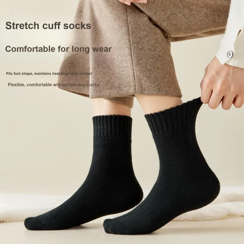 MIIOW Mid Calf Socks Men's 5 Pack Mixed Color-5