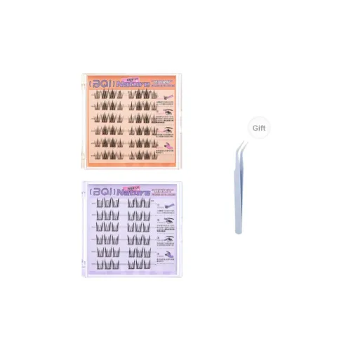 BQI Амбра+Бабочка Эльф Клей Бесплатно Накладные ресницы Натуральный Увеличивающий Стиль