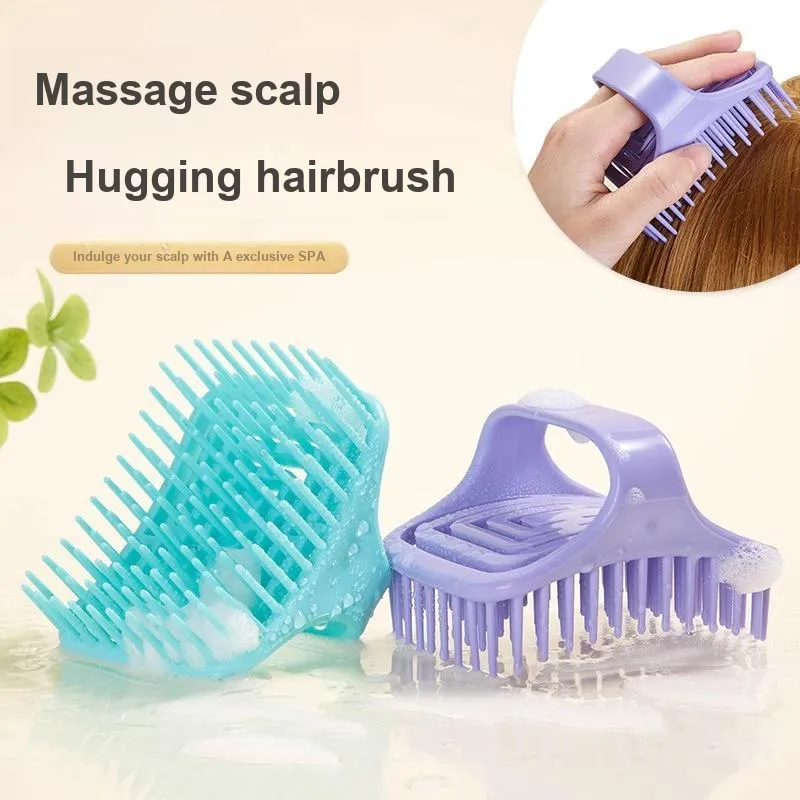 ZHENZI Special Hair Washing Comb For Shampooing Massage Brush Scalp Cleaning Magic Tool With Controller-5