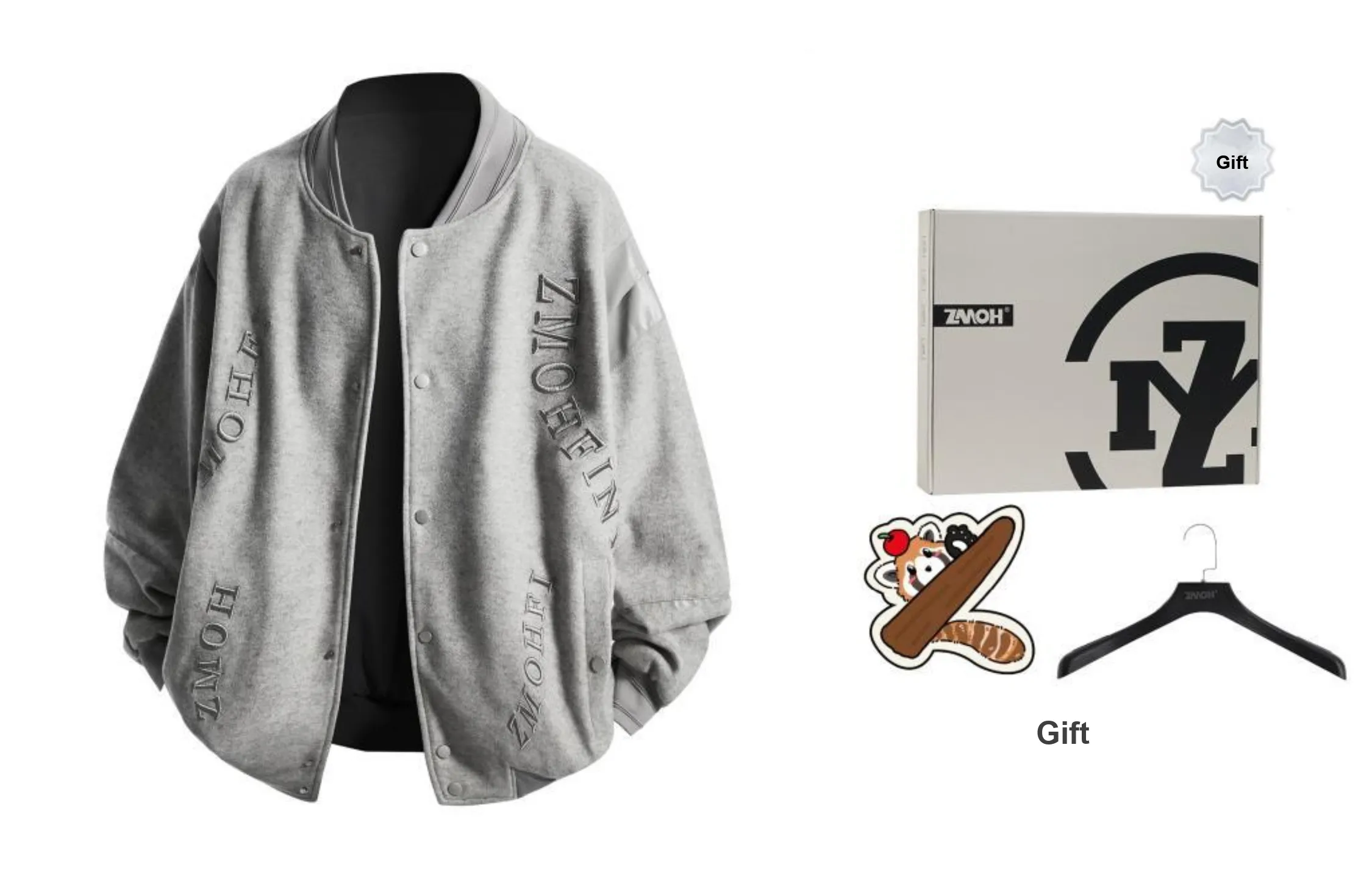ZMOH Baseball Jacket Unisex Couple's