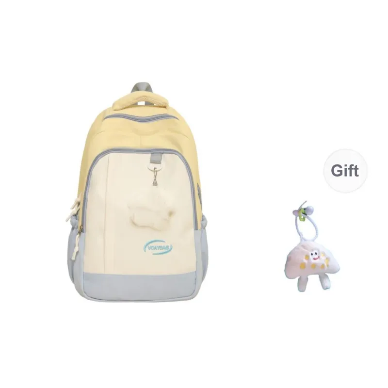 BRABOSTON Nylon Backpack Unisex Black/Pink & Green/Blue & Red/Light Blue & Yellow-13