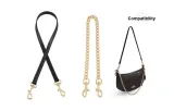 [Leather Strap]Underarm 65cm+Decorative Chain 55cm