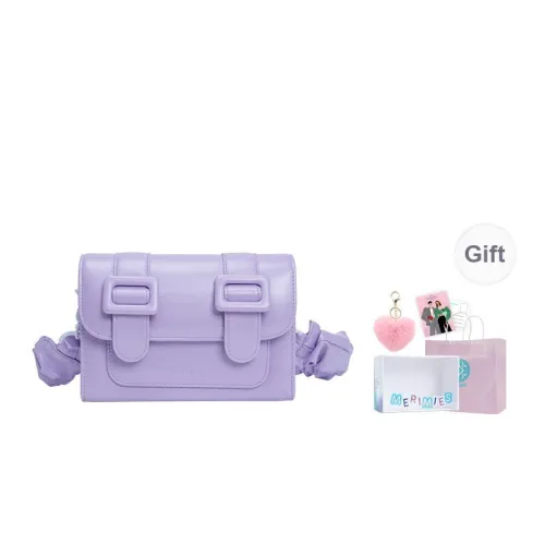 MERIMIES Thai Satchel Bag PU Shoulder Bag Women's Purple