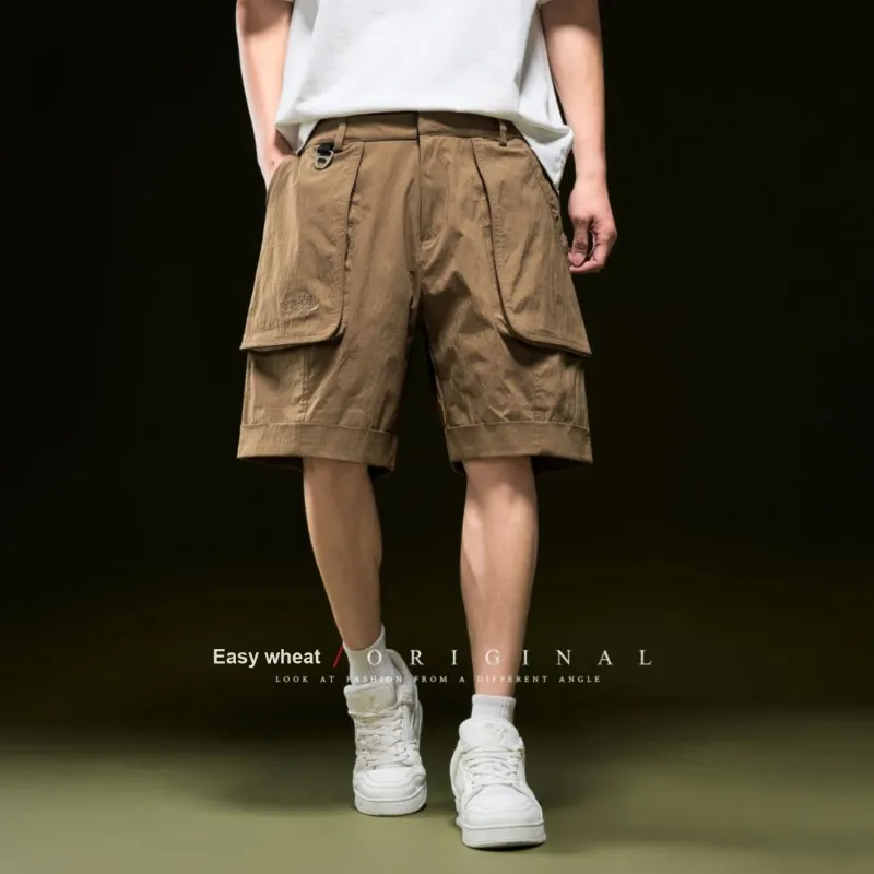 YIMAI Cargo Shorts Loose Fit Men's-2