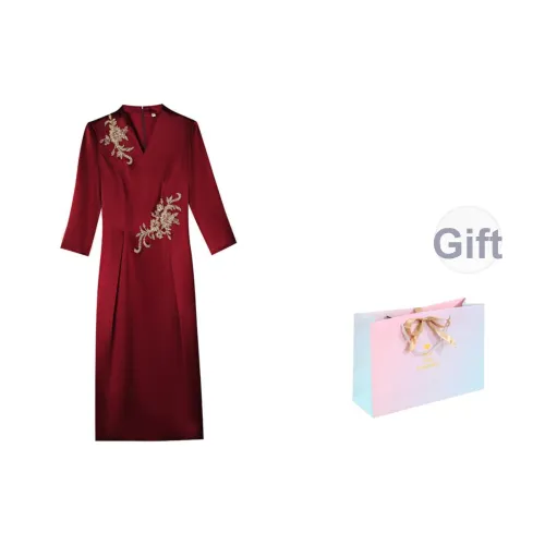 SONDR Длинное платье с длинными рукавами женское