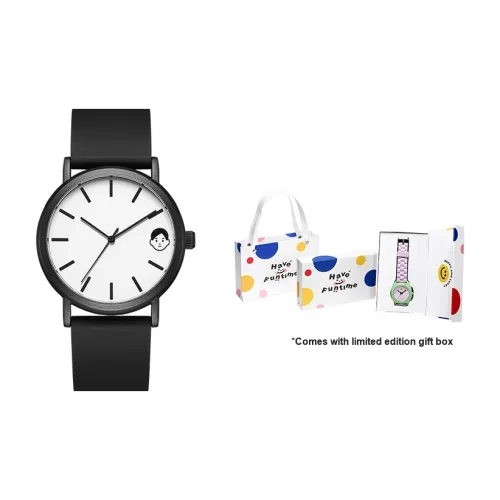 Funtime Simple Collection Кварцевый механизм Силиконовый ремешок Часы Мужские Белый циферблат