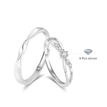KINGEE Snake Year Romantic Confession Rings Unisex