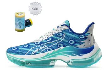 ONEMIX Fire Phoenix Low Top Running Shoes Unisex Peacock Blue