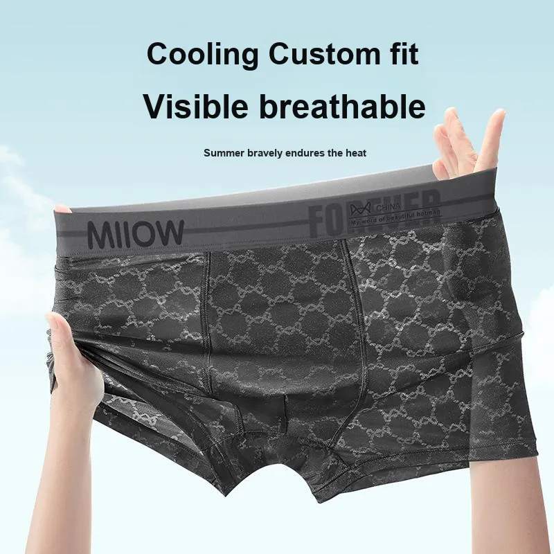 MIIOW Trendy Party Collection Cooling Summer Collection Underpants Men's Combo Set-3