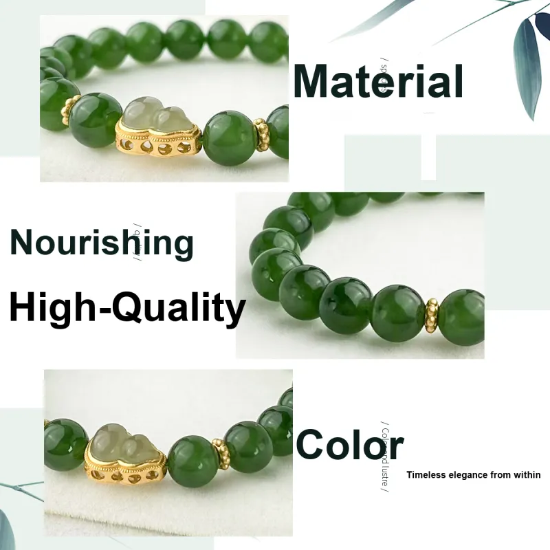 Oriental Jade Hetian Jade Bracelets Jasper Women's-2