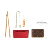 Compatibility Carryall Medium[Cow Leather Shoulder Strap Crossbody]Sub-Bag Set