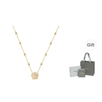 YPYN 925 Sterling Silver Necklaces Women's Gold