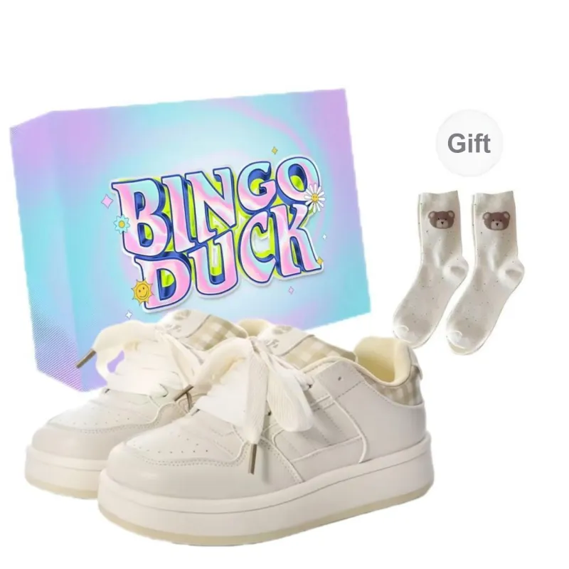 BINGO DUCK Slip Resistant And Breathable Low Top Skateboard Shoes Women's-12