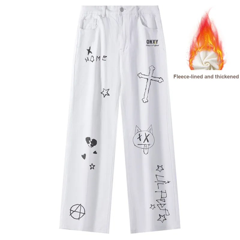 Qnxeey Jeans Unisex-65