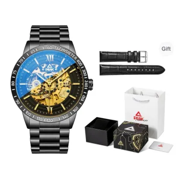 PEAK Lead Collection Automatic Mechanical Movement Stainless Steel Watchband Watch Men's Watches Yellow Watch Dial