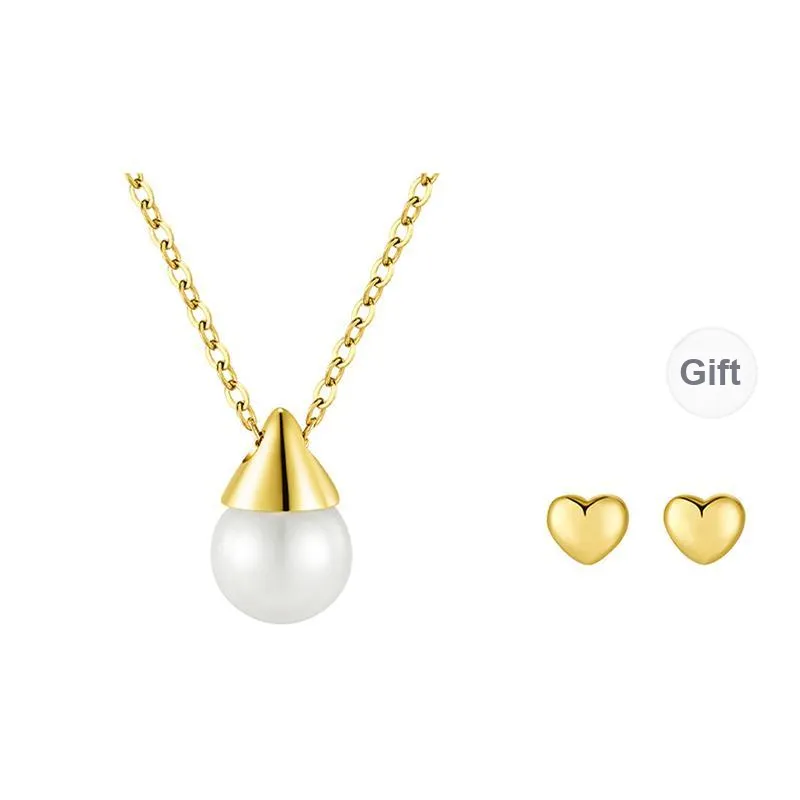 SHEPANEE S25 Silver Mother Of Pearl Necklaces Women's