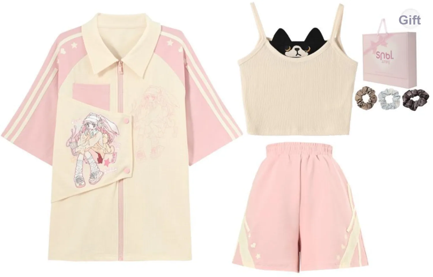 SNBL Casual Suit Women's Coat+Shorts+Camisole